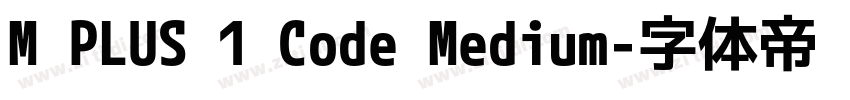 M PLUS 1 Code Medium字体转换